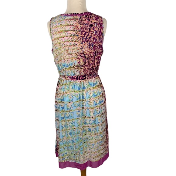 Simply Vera Vera Wang Sleeveless Midi Dress Sz M Elastic Waist Polyester - Picture 3 of 13